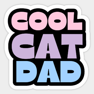 cool cat dad Sticker